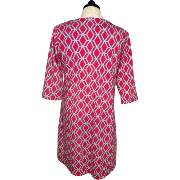 NWOT Vera Fishbaugh Geometric Shift Dress Size XL - Picture 2 of 8